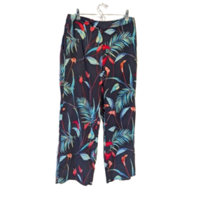Large Petite Pants Wide Leg Liz Claiborne Pool Loungewear loose Resort